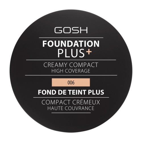 GOSH COPENHAGEN Foundation Plus+ Creamy Compact make-up - 006 Honey 9 g