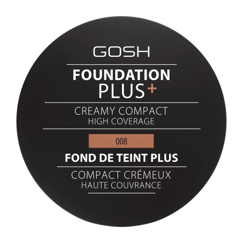GOSH COPENHAGEN Foundation Plus+ Creamy Compact make-up - 008 Golden 9 g