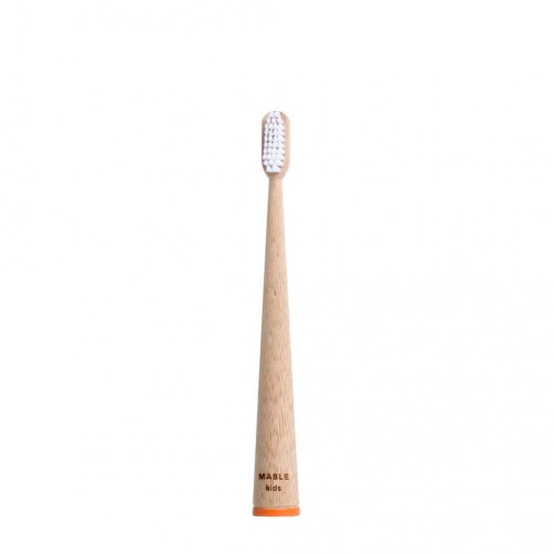 Mable Bambootoothbrush - kids, soft, orange dětský bambusový kartáček na zuby - měkký