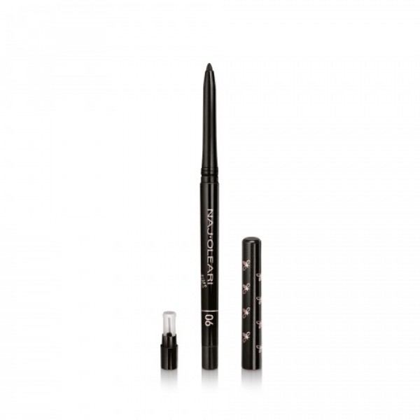 Levně Naj-Oleari Irresistible Eyeliner & Kajal kajalová tužka a oční linky 2v1 - 06 intense black 0,35g