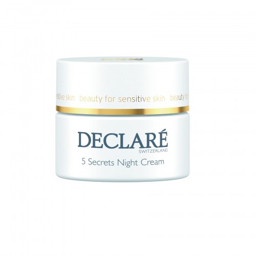 Levně DECLARÉ Switzerland 5 Secrets Night Cream uklidňující noční krém 50 ml