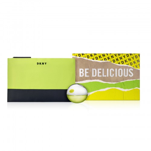 DKNY Be Delicious Gift Set dárková kazeta EdP 30 ml + kosmetická taštička