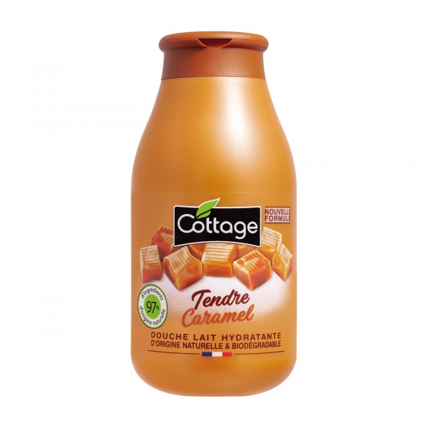 Cottage Moisturizing Shower Milk - Sweet Caramel sprchové mléko 97% přírodní 250 ml
