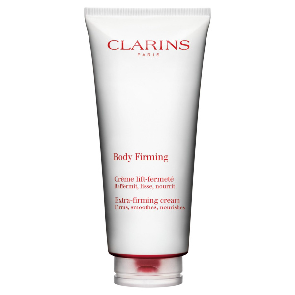 Clarins Body Firming Cream tělový zpevňující krém 200 ml.
 
Hlavní ingrediencí je BIO výtažek z devětsil, který pomáhá posilovat podpůrnou síť pokožky a podporuje pevnost pokožky.
Doplňkové účinky:Bio bambucké máslo vyživuje pokožku a dodává jí comfort.
 
POUŽITÍ
Používejte ráno a/nebo večer energickými hladivými pohyby.
 
 