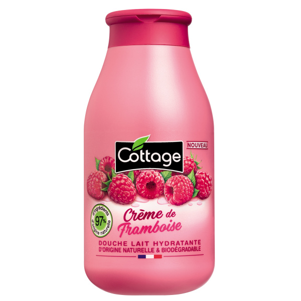 Cottage Moisturizing Shower Milk - Raspberry cream sprchové mléko 97% přírodní 250 ml