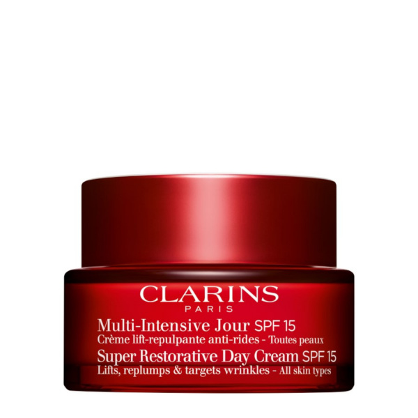 Levně Clarins Super Restorative Day Cream SPF 15 denní krém proti stárnutí pro zralou pleť s SPF 15 - 50 ml