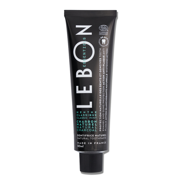 Lebon Classic Mint + Charcoal Natural Toothpaste přírodní zubní pasta 80 ml