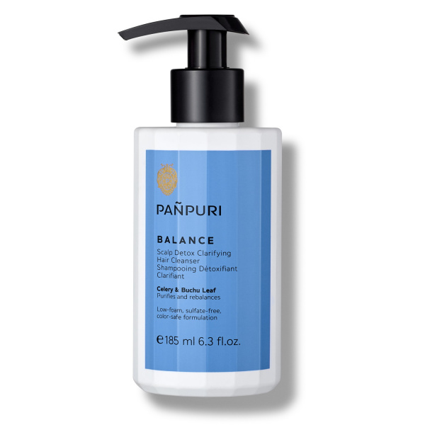 Levně PAÑPURI BALANCE Scalp Detox Clarifying Hair Cleanser čistíci šampon pro citlivou pokožku hlavy 185 ml
