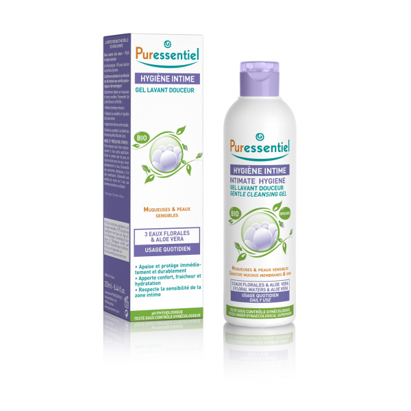 Levně PURESSENTIEL INTIMATE Hygiene Gentle Cleansing Gel gel na intimní hygienu 250 ml