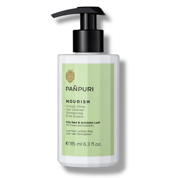 Levně PAÑPURI NOURISH Smooth Shine Hair Cleanser pečující šampon pro všechny typy vlasů 185 ml