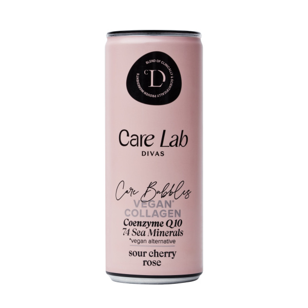 Care Lab Care Bubbles Collagen sour cherry-rose funkční nápoj 250 ml