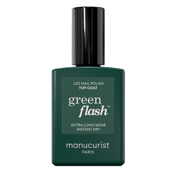 Levně Manucurist Green Flash Top Coat LED gel na nehty 15 ml