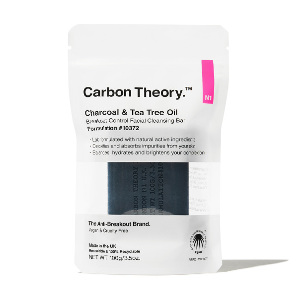 Levně Carbon Theory Facial Cleansing Bar mýdlo 100 g