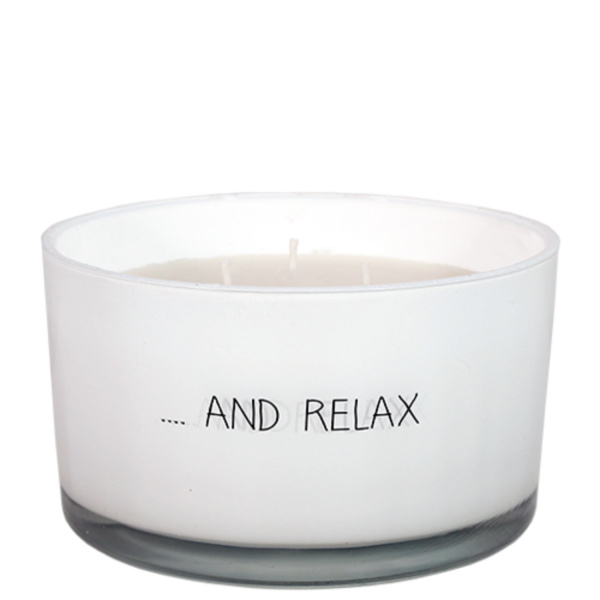 My Flame Lifestyle My Flame Candles – …And Relax - fresh cotton originální vonná svíčka ze sójového vosku 426 g