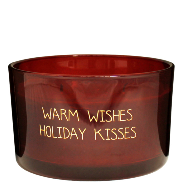 My Flame Lifestyle My Flame Candles – Warm Wishes Holiday Kisses - winter wood originální vonná svíčka ze sójového vosku 426 g