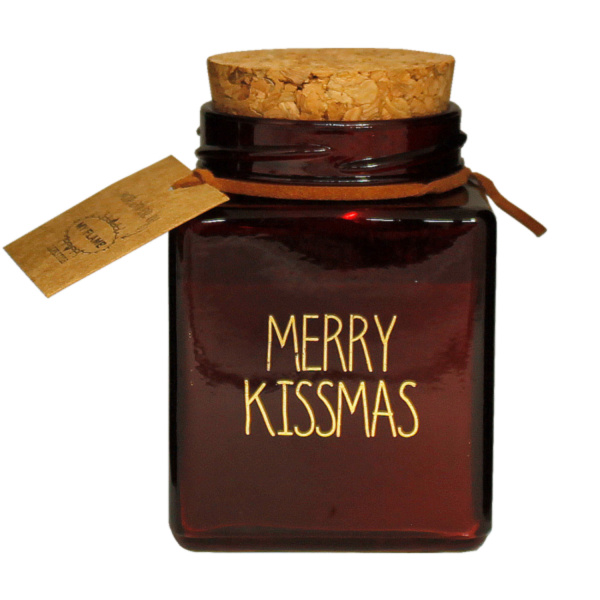 My Flame Lifestyle My Flame Candles – Merry Kissmas - winter wood originální vonná svíčka ze sójového vosku 115 g