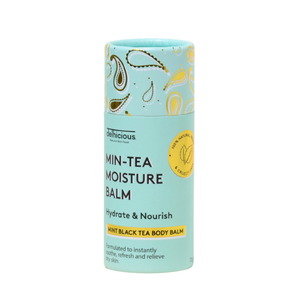 Levně Delhicious Migh-Tea Moisture Body Balm - Mint tělový balzám 70 g