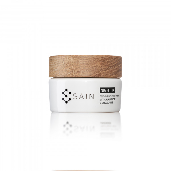 Levně SAIN SAIN® Omlazující noční krém s alaptidem & skvalanem prémiový noční krém 50 ml
