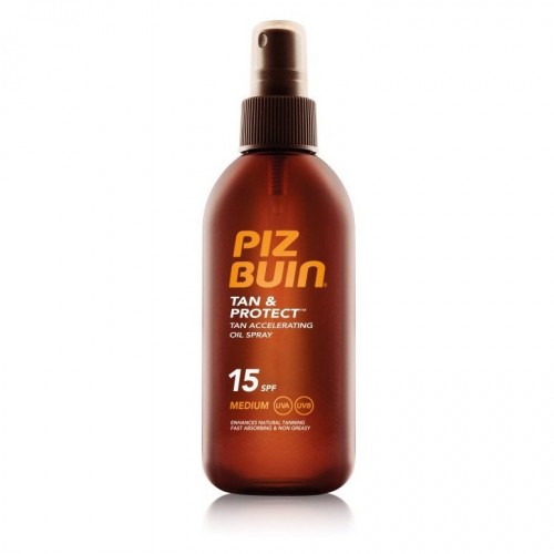 Piz Buin Tan Accelerating Oil Spray SPF 15 opalovací olej urychlující opalování SPF 15 150 ml