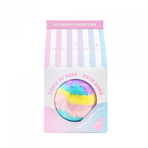Inuwet Šumivá bomba do koupele Icecream Bubble Gum - fotografie 1