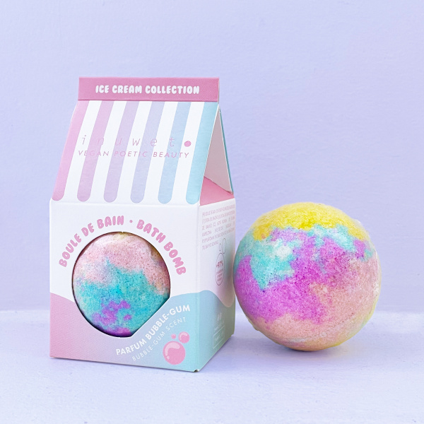 Inuwet Šumivá bomba do koupele Icecream Bubble Gum - fotografie 2